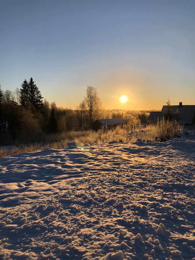 Mysig Timmerstuga Med Braskamin Naera Hovfjaellet 토르스뷔 외부 사진